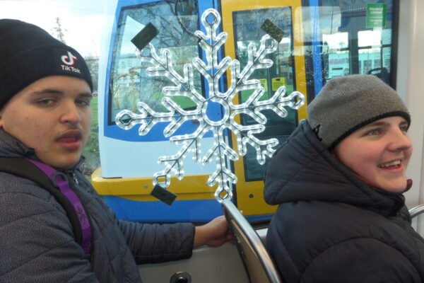 SC - jízda vánoční tramvají